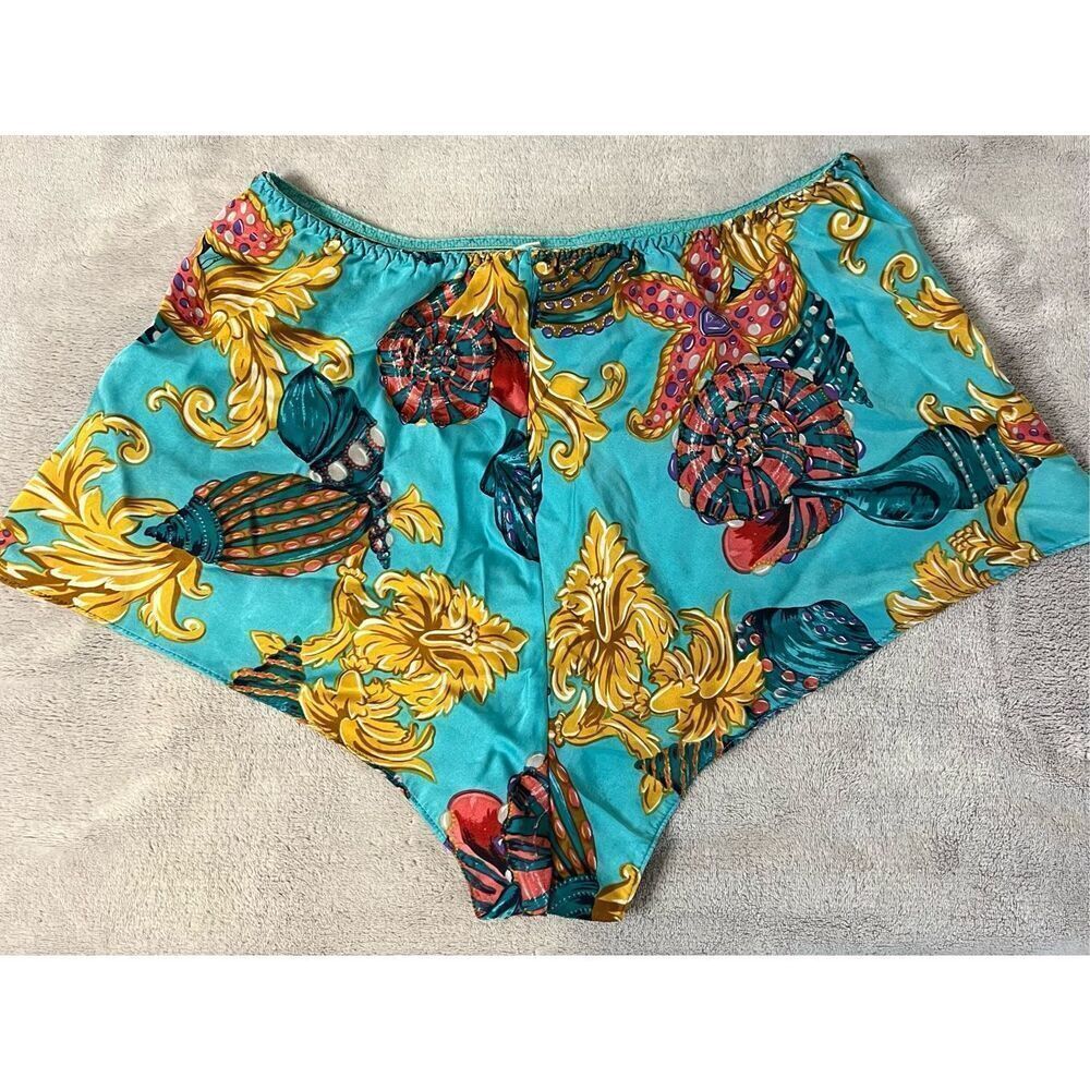 100% Silk Victoria’s Secret Seashells Ocean Pajama Set - Picture 7 of 10